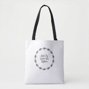 Tote Bag Embrasse-Moi Sous La Mistletoe