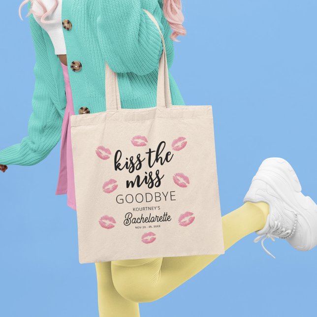 Tote Bag Embrasser la demoiselle d'adieu Enterrement de vie (Créateur téléchargé)