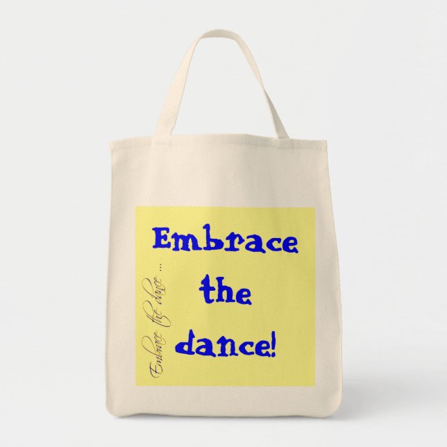 Tote Bag Embrassez la danse ! Épicerie organique (Devant)