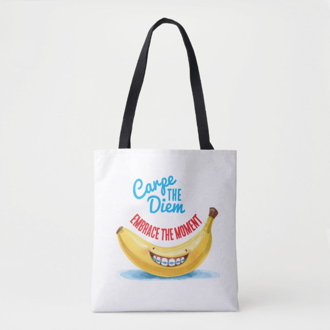 Tote Bag Embrassez le moment (Devant)