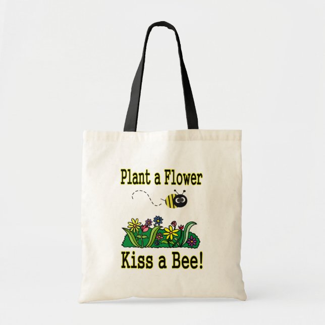 Tote Bag Embrassez une abeille (Devant)