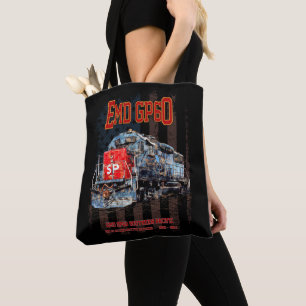 Tote Bag EMD GP60 Diesel Locomotive et drapeau américain