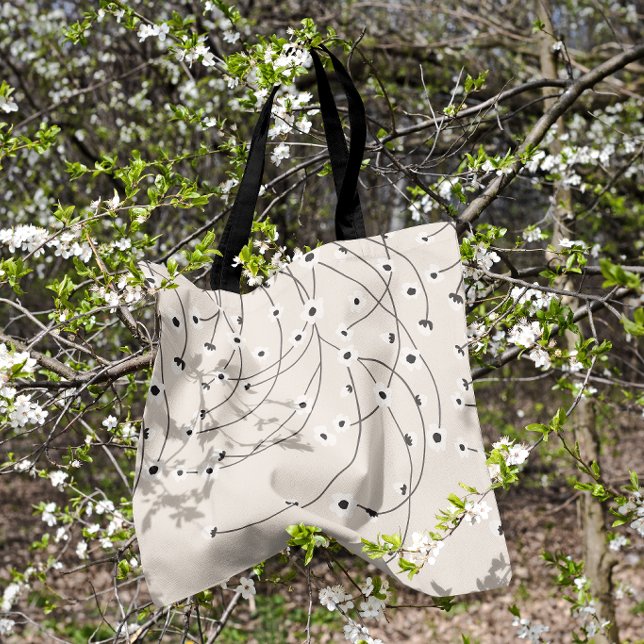 Tote Bag Émêlés en fleurs Chaud Vintage (Créateur téléchargé)