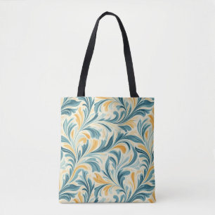 Tote Bag Emerald Green et Gold Paisley Motif