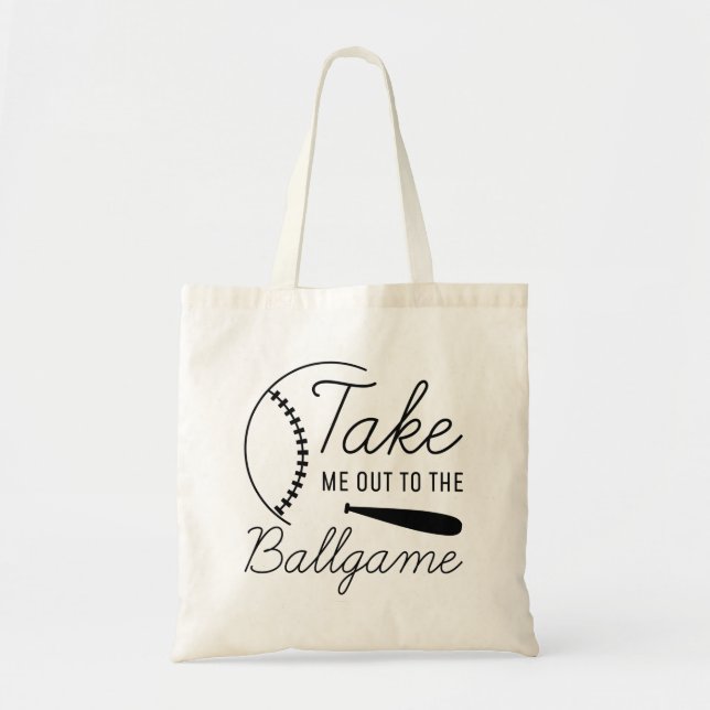 Tote Bag Emmène-Moi Au Ballgame (Devant)