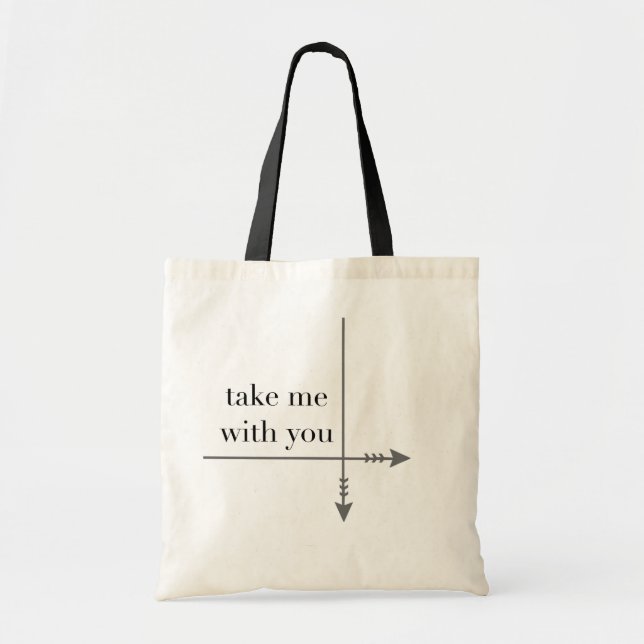 Tote Bag Emmène-moi avec toi (Devant)