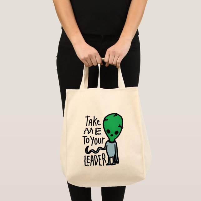 Tote Bag Emmenez-moi à votre chef | Citation sarcastique Al (Devant (produit))