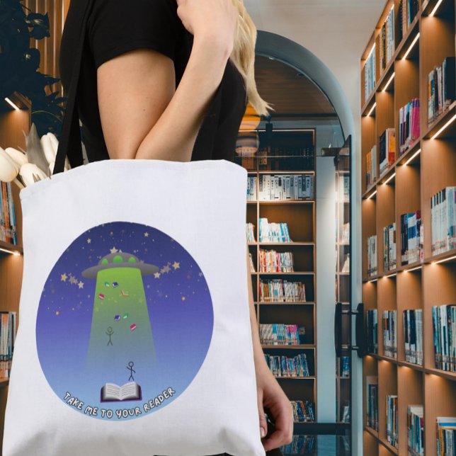 Tote Bag Emmenez-moi à votre lecteur (Créateur téléchargé)