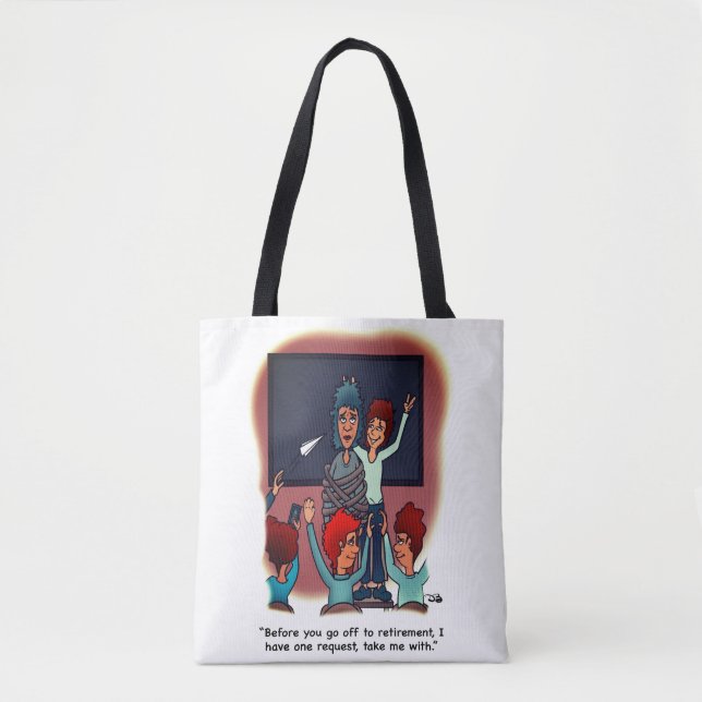 Tote Bag Emmenez-Moi Avec La Retraite (Devant)