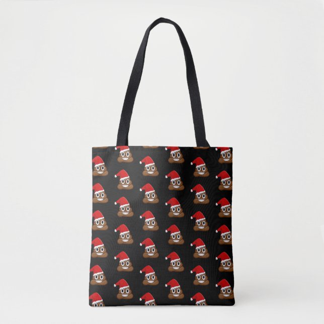Tote Bag Émoji de la pop de Noël Cute Funny (Devant)