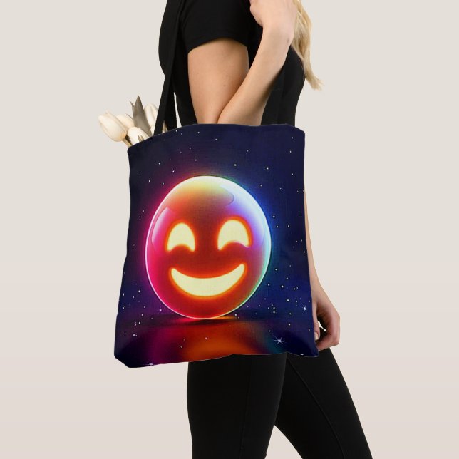 Tote Bag Emoji Orb Joyeux (De près)