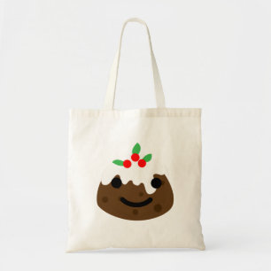 Tote Bag emoji pudding de Noël