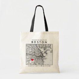 Tote Bag Emplacement de l'amour de Boston | Accueil du Mari