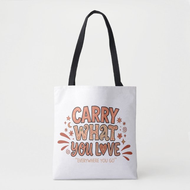 Tote Bag Emportez ce que vous aimez (Devant)