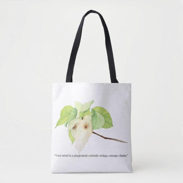 Tote Bag Empowered Minimalist Woman | Inspirational Quote  (Devant)