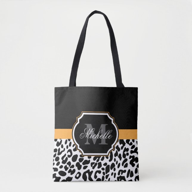 Tote Bag empreinte de léopard (Devant)