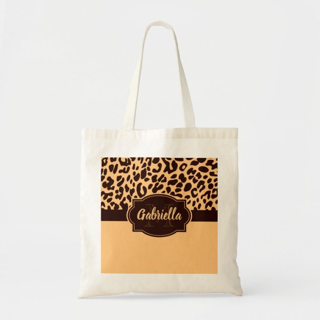 Tote Bag Empreinte de léopard (Devant)