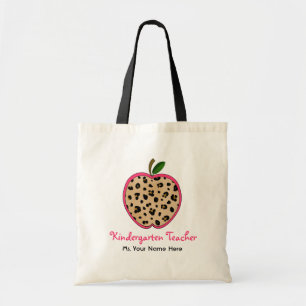 Tote Bag Empreinte de léopard d'institutrice gardienne et