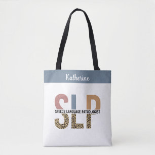 Tote Bag Empreinte de léopard Pathologiste de la parole per