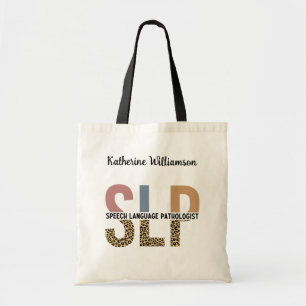 Tote Bag Empreinte de léopard Pathologiste de la parole per