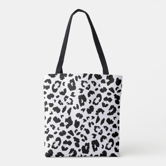 Tote Bag Empreinte de léopard personnalisable (Dos)