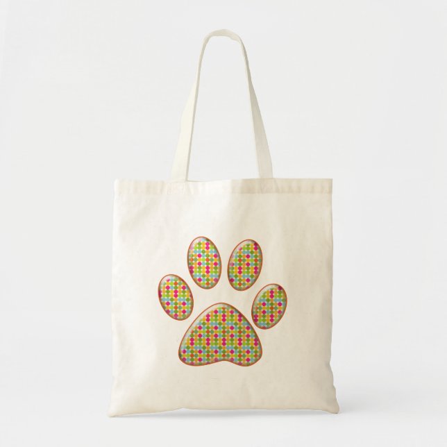 Tote Bag empreinte de patte de chaton (Devant)