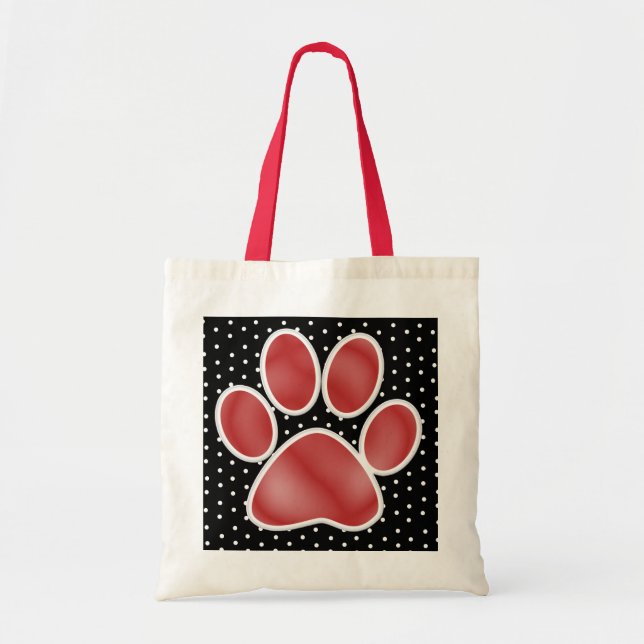 Tote Bag Empreinte de patte Fourre-tout... : ) SRF (Devant)