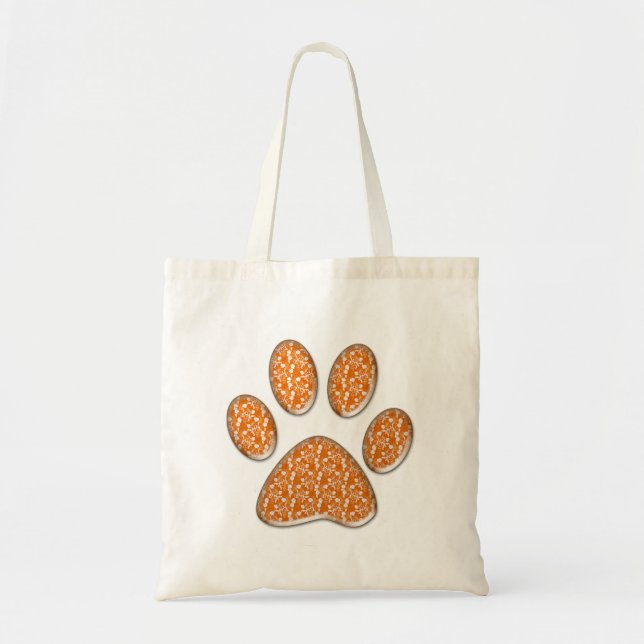 Tote Bag empreinte de patte kitty (Devant)