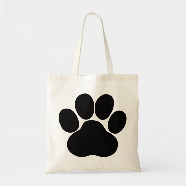 Tote Bag Empreinte de patte pour Pet Lover (Devant)