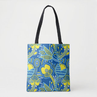 Tote Bag Empreinte ukrainienne de style broderie de poltava