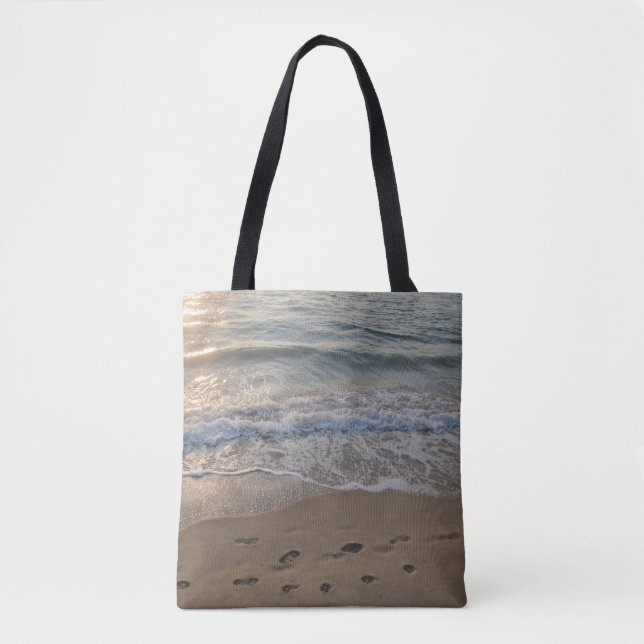 Tote Bag Empreintes dans le Sable (Devant)