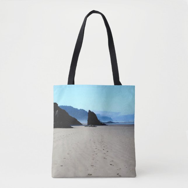 Tote Bag Empreintes Dans Le Sable (Devant)
