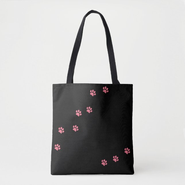 Tote Bag Empreintes de pattes (Devant)