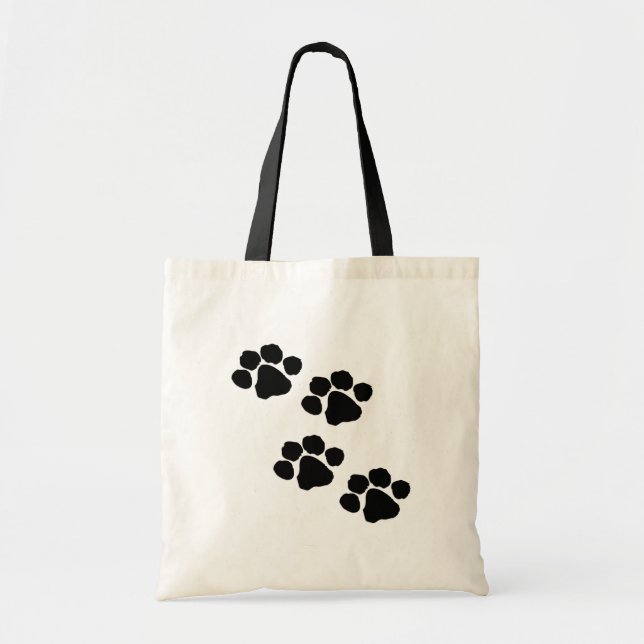 Tote Bag Empreintes de pattes (Devant)