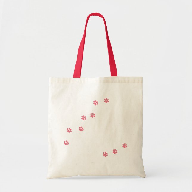 Tote Bag Empreintes de pattes (Devant)