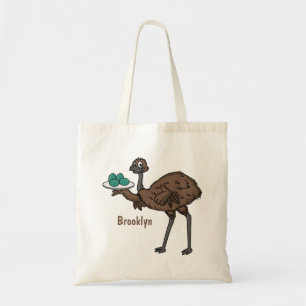 Tote Bag Emu avec dessin animé d'oeufs