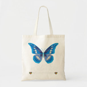 Tote Bag En Avril Nous Portons Blue chemise Papillon Ruban