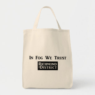 Tote Bag En brouillard nous faisons confiance à l'épiceri