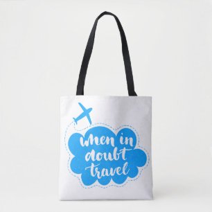Tote Bag En cas de doute nuage de voyage