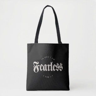 Tote Bag En Dieu, je suis sans peur 2 Tim 1:7 chrétien