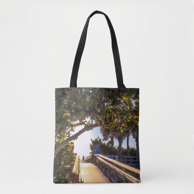 Tote Bag En direction de la plage Fourre-tout (Devant)