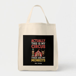 Tote Bag En fait, c'est mon cirque Maman drôle Citation