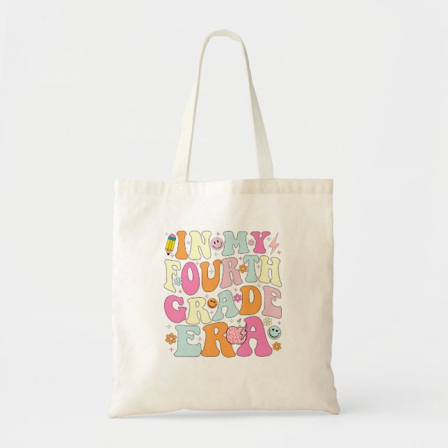 Tote Bag En ma quatrième année de 4e année enseignante (Devant)