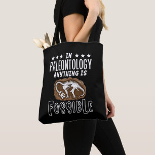 Tote Bag En Paléontologie, Tout Est Possible Dinosaure Puns