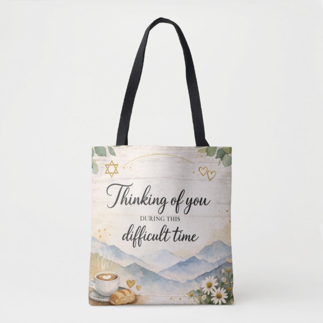 Tote Bag En pensant à vous durant cette période difficile (Devant)