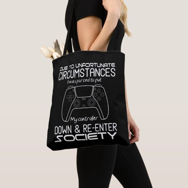 Tote Bag En Raison De Circonstances Malheureuses Jeu Cool G (De près)