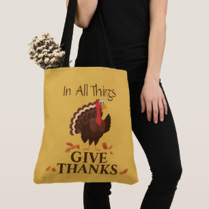 Tote Bag En Toutes Choses Remercient La Turquie Thanksgivin