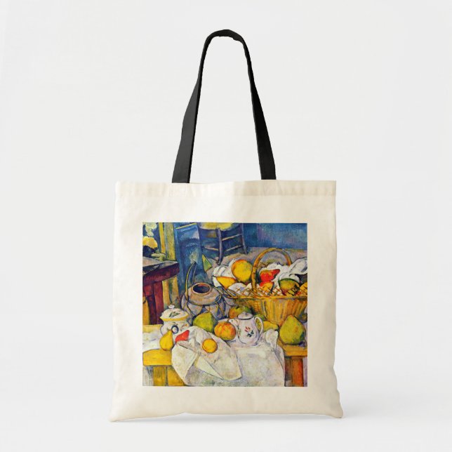 Tote Bag Encore la vie avec panier de fruits, Paul Cezanne (Devant)