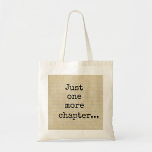 Tote Bag "Encore un chapitre..." Tapée sur papier journal v