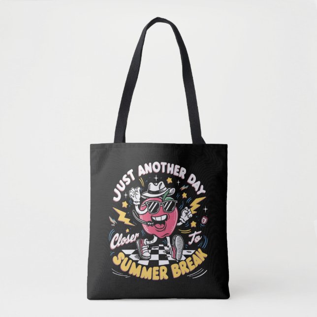 Tote Bag Encore un jour plus proche des vacances d'été Prof (Devant)